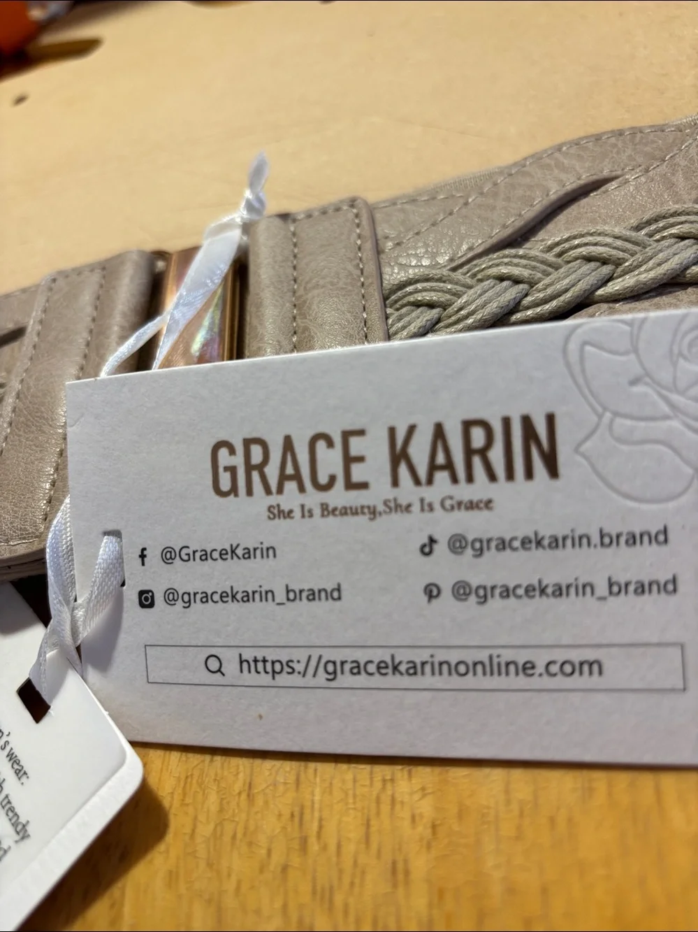 Grace Karin elastic braided